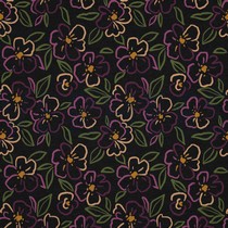 JERSEY MELANGE BLOEMEN ANTHRACIET GEMÊLEERD (thumbnail)