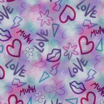 JERSEY DIGITAL GRAFFITI FÉMININ LAVANDE CLAIR (thumbnail)