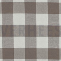 COTTON YARN DYED STRIPES & CHECKS BEIGE (thumbnail)