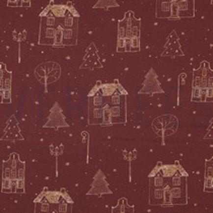 CANVAS DIGITAL CHRISTMAS HOME BURGUNDY (thumbnail)