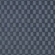 BAUMWOLLE FROTTEE GESTRICKT KAROS BLAU (thumbnail)