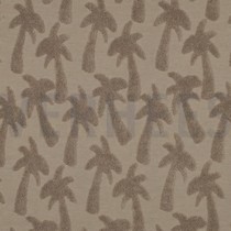 COTTON TOWELLING KNIT PALMTREES SAND (thumbnail)