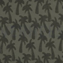 BAUMWOLLE FROTTEE GESTRICKT PALMEN ARMYGRÜN (thumbnail)