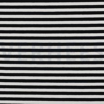 JERSEY GARNGEFÄRBT STREIFEN SCHWARZ (thumbnail)