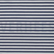 JERSEY GARNGEFÄRBT STREIFEN JEANSBLAU (thumbnail)