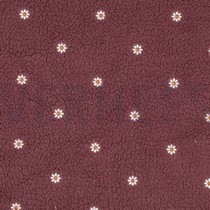 TEDDYSTOFF STICKEREI BLUMEN ROSENHOLZ (thumbnail)