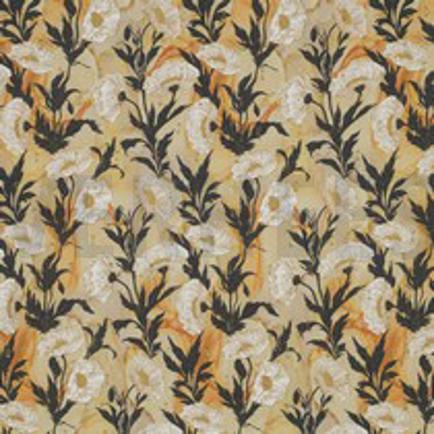 VISCOSE LUREX DIGITAL FLEURS OCRE (thumbnail)