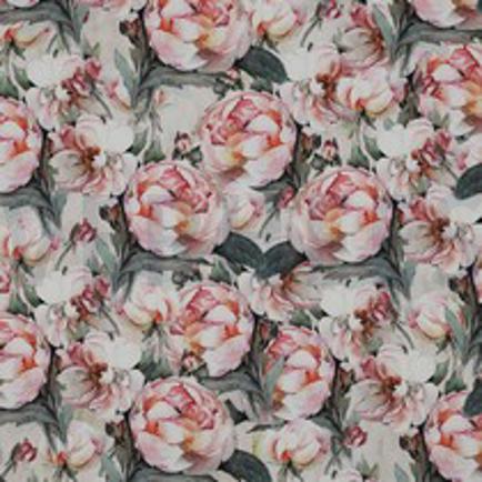 VISCOSE POPELINE STRETCH DIGITAL FLEURS VERT (thumbnail)