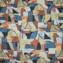 VISCOSE RADIANCE DIGITAAL ABSTRACT BLAUW (thumbnail)