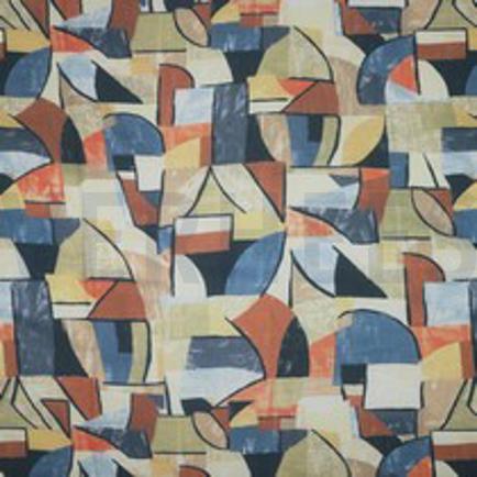 VISCOSE RADIANCE DIGITAAL ABSTRACT BLAUW (thumbnail)