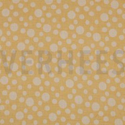 MUSSELIN JACQUARD PUNKTE DUNKELGELB (thumbnail)
