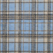 GEBORSTELDE MANTELSTOF RUITEN DENIM (thumbnail)