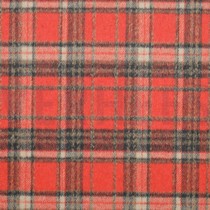 GEBORSTELDE MANTELSTOF RUITEN ORANJE (thumbnail)