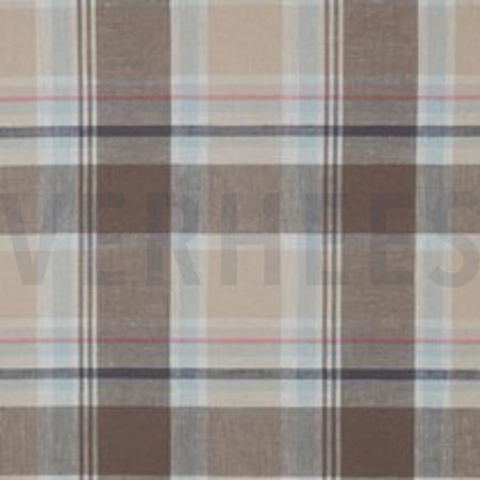LIN VISCOSE TEINT ET FIL CARREAUX TAUPE (thumbnail)
