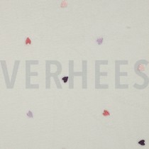 TEDDY BRODERIE CŒURS ÉCRU (thumbnail)