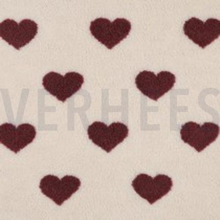 TEDDY JACQUARD HARTEN ROOD/ROUGE (thumbnail)