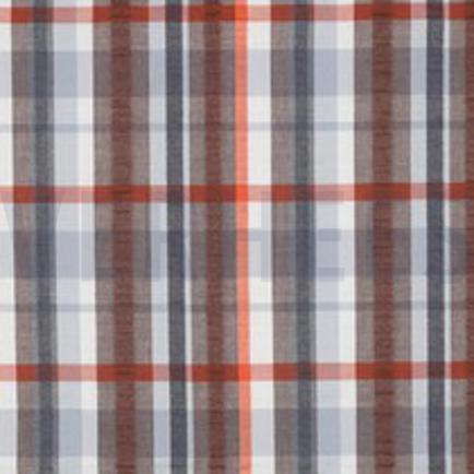 COTTON SEERSUCKER YARN DYED CHECKS BLUE (thumbnail)