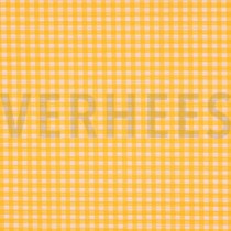 KATOEN GARENGEVERFD NEON RUITEN ORANJE (thumbnail)