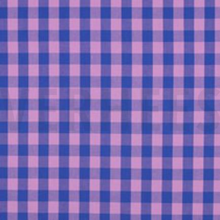 KATOEN GARENGEVERFD RUITEN LAVENDEL/BLAUW (thumbnail)