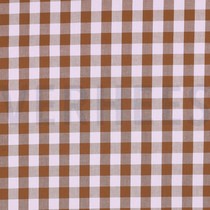 COTTON YARN DYED CHECKS BROWN (thumbnail)