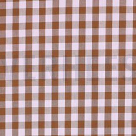 COTTON YARN DYED CHECKS BROWN (thumbnail)