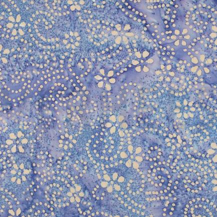 HANDGEMAAKTE BATIK KATOEN LAVENDEL (thumbnail)