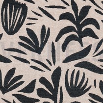 GOBELIN ABSTRAKTE BLÄTTER ECRU (thumbnail)
