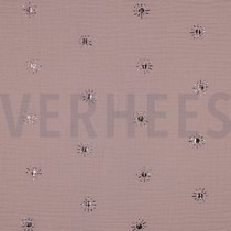 DOUBLE GAUZE FOIL SUNNY SOFT ROSE (thumbnail)