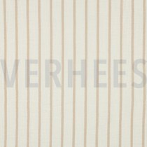 DOUBLE GAUZE YARN DYED STRIPES BEIGE (thumbnail)