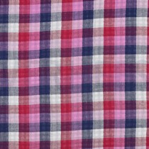 MUSSELIN DOPPELSEITIG KAROS LILA / MARINEBLAU (thumbnail)