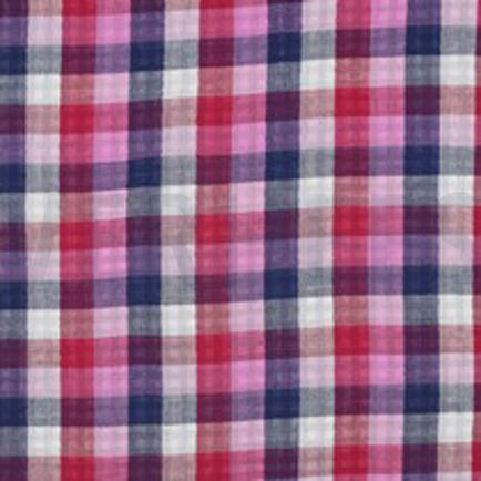 DOUBLE GAUZE DOUBLE SIDED CHECKS LILA/NAVY (thumbnail)