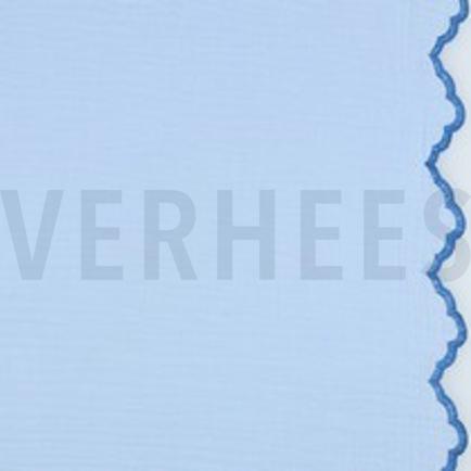 DOUBLE GAUZE TWO-SIDE SCALLOP LIGHT BLUE (thumbnail)