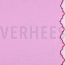 DOUBLE GAUZE TWEE-ZIJDIGE GOLFRAND LICHTROZE (thumbnail)