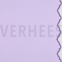 DOUBLE GAUZE TWEE-ZIJDIGE GOLFRAND LILA (thumbnail)