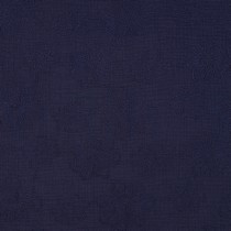 DOUBLE GAUZE EMBROIDERY BLOEMEN MARINEBLAUW (thumbnail)