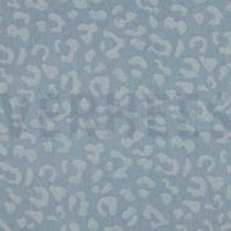 DENIM JACQUARD TIERHAUT HELLBLAU (thumbnail)