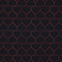 MATELASSÉ BRODERIE COEURS NEON BLEU MARINE/ROSE NÉON (thumbnail)