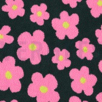 TEDDY JACQUARD FLOWERS ARMY GREEN/PINK (thumbnail)
