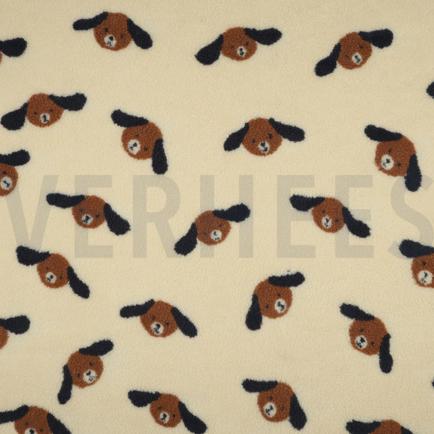 TEDDY JACQUARD DOGS BEIGE/BROWN (thumbnail)