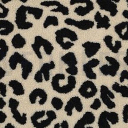 TEDDY JACQUARD DIERENHUID ZWART (thumbnail)