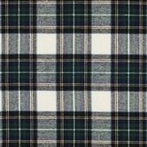 BAUMWOLLE GARNGEFÄRBT ANGERAUT KAROS ECRU/MARINEBLAU (thumbnail)