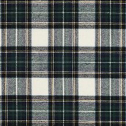 COTTON YARN DYED BRUSHED CHECKS ECRU/NAVY (thumbnail)
