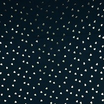 COTON FOIL COEURS BLEU MARINE (thumbnail)