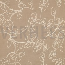 DOUBLE GAUZE EMBROIDERY FLOWERS BEIGE (thumbnail)