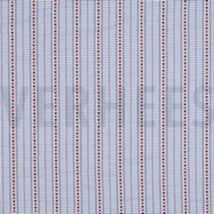 COTTON JACQUARD HEARTS LIGHT BLUE (thumbnail)