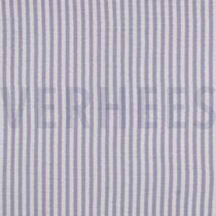 DOUBLE GAUZE YARN DYED STRIPES PURPLE (thumbnail)