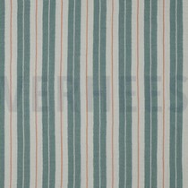 DOUBLE GAUZE YARN DYED STRIPES GREEN (thumbnail)