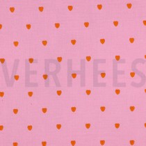 DOUBLE GAUZE EMBROIDERY NEON HARTEN ROZE (thumbnail)