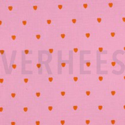 DOUBLE GAUZE EMBROIDERY NEON HARTEN ROZE (thumbnail)