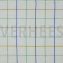 DOUBLE GAUZE YARN DYED CHECKS GREEN (thumbnail)